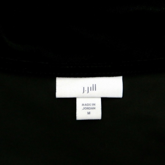 NEW! J Jill Velvet Wrap Dress Belt with Tassels Black SZ M - Picture 9 of 11